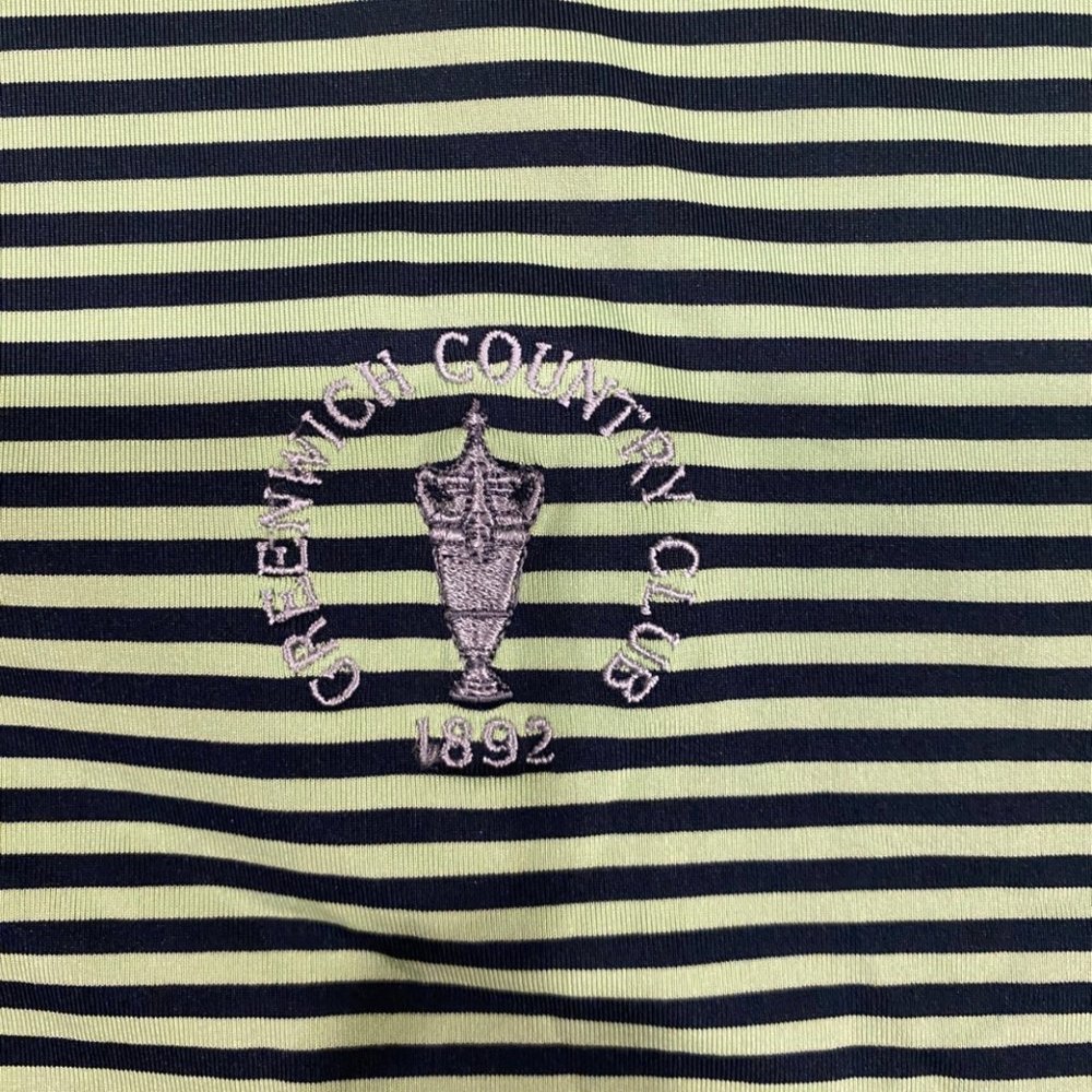 FootJoy FJ Blue Green Bengal Striped Performance Stretch Golf Polo Shirt Mens XL - Picture 5 of 10